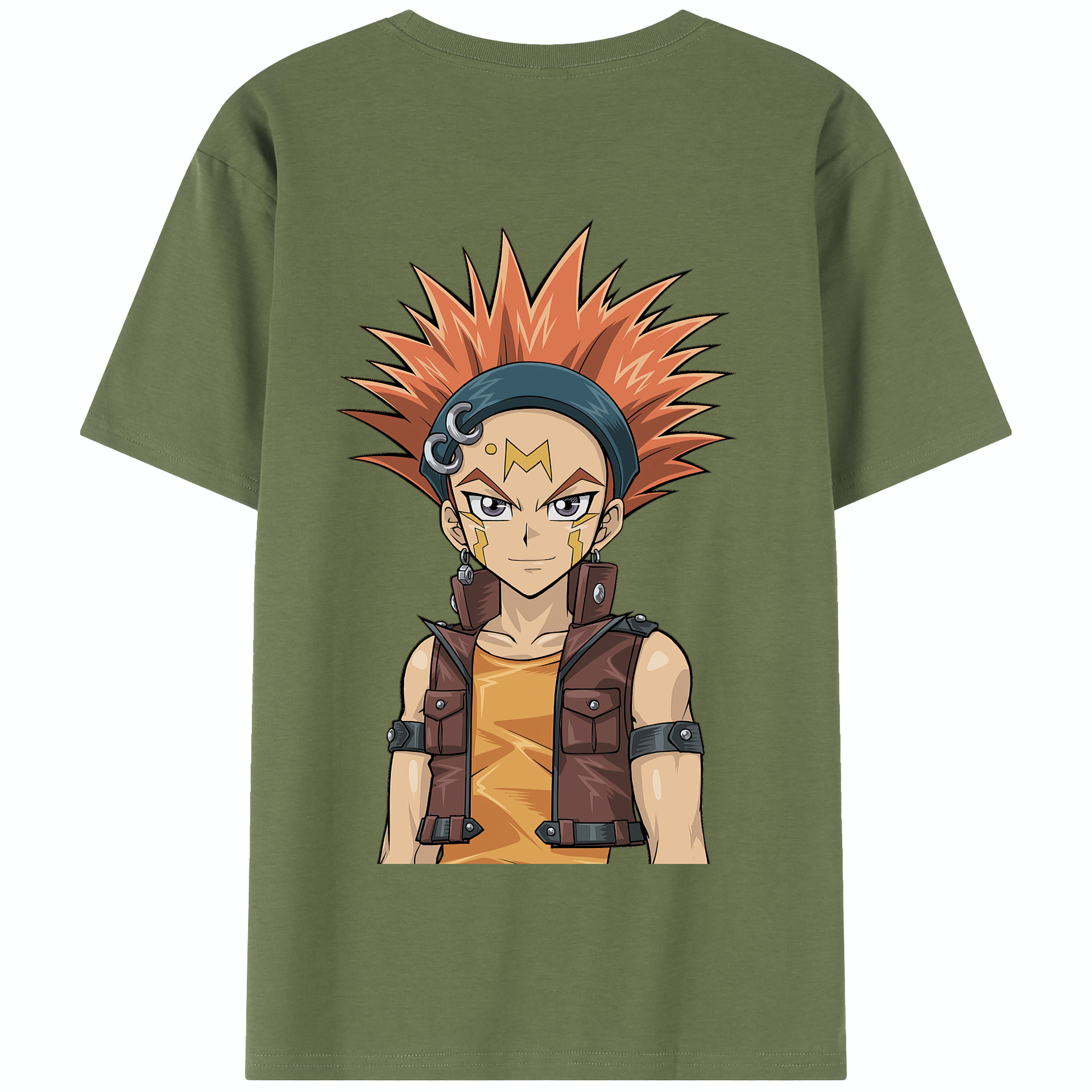 （画像用） 遊☆戯☆王 Yu-Gi-Oh! 綿100％半袖Tシャツ（背面プリント）